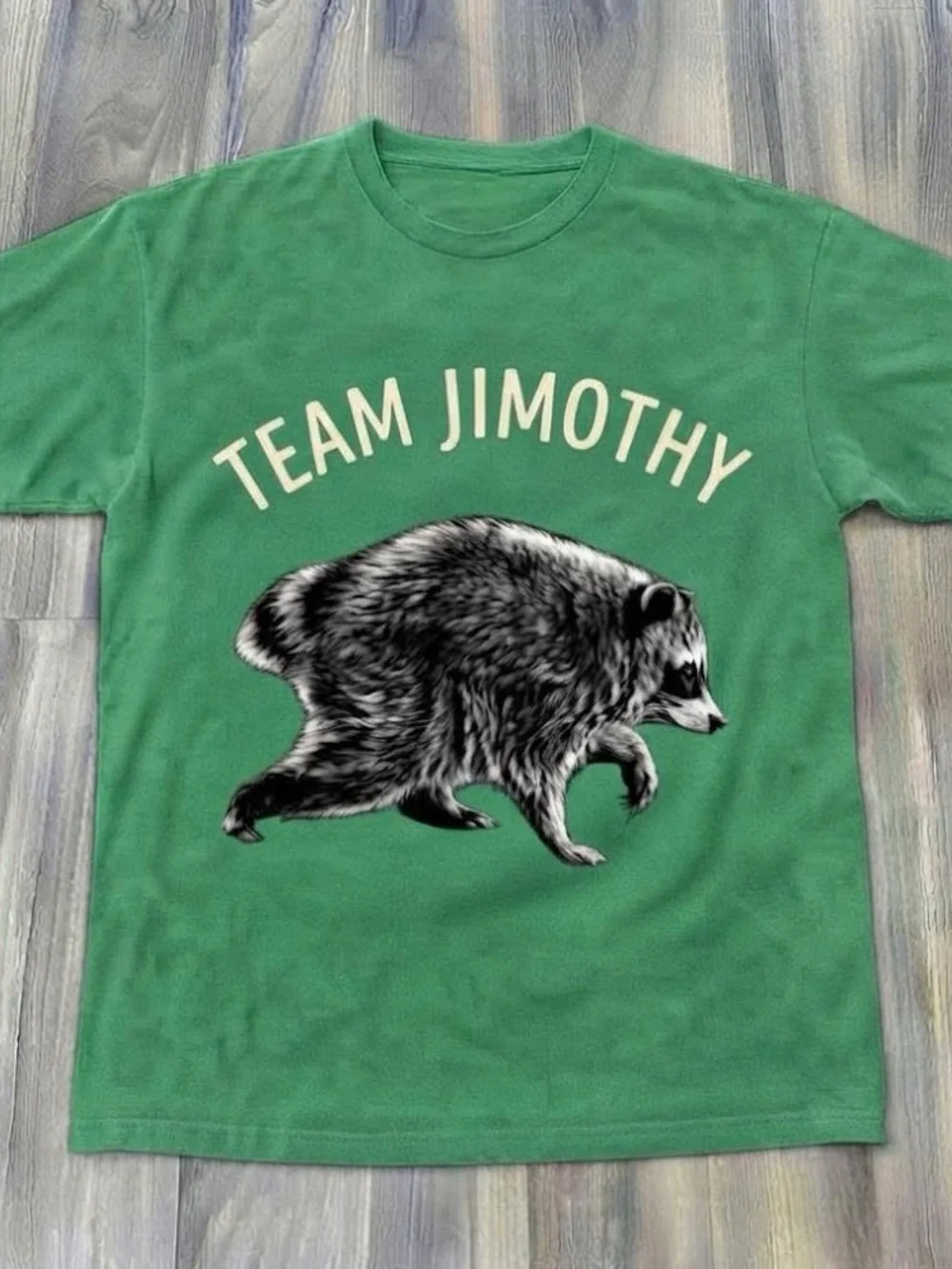 Team Jimothy Raccoon Graphic Tee Shirt